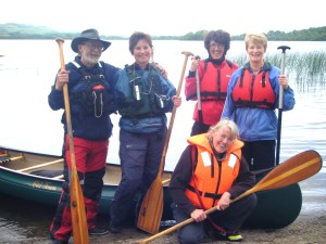 Big Day Out Team,  (from left) Graham and Adrienne, Adventure Gently, Nuala with Tina in front, Leitrim Landscapes and Eileen, Electric Bike Trails.