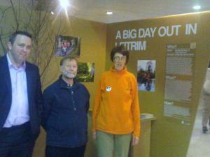 JJ O Hara, Castle View B&B Dromahair, John Lowe, Leitrim Enterprise Board and Nuala at the recent Dublin Launch of BIG DAYS OUT IN LEITRIM
